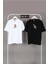 Yeni Sezon Unisex Siyah Gri Oversize Çift Kombinleri 2'li T-Shirt 1