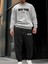 Eşofman Takımı Newyork Baskılı Unisex Kışlık Kalın Pamuklu Sweatshirt ve Eşofman Altı 2' Li Set 4