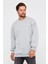 Sweatshirt Unisex Baskısız Bisiklet Yaka Oversize Sweatshirt 1
