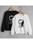 Atatürk Baskılı Unisex Kışlık Sweatshirt Beyaz 2
