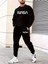 Eşofman Takımı Nasa Baskılı Unisex Kışlık Kalın Pamuklu Sweatshirt ve Eşofman Altı 2' Li Set 5