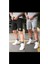 Ny Baskılı Unisex Şort Yazlık 2 Li Set Takım 1