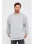 Sweatshirt Unisex Baskısız Bisiklet Yaka Oversize Sweatshirt 3