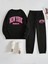 Eşofman Takımı Ny Baskılı Unisex Kışlık Kalın Pamuklu Sweatshirt ve Eşofman Altı 2' Li Set 2