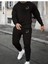 Eşofman Takımı Gezegen Baskılı Ünisex Kışlık Sweatshirt ve Eşofman Altı 2 Li Set Combin Pamuklu 1