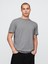 Erkek Gri Jersey Bisiklet Yaka Tshirt 1