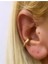 Ear Cuff Deliksiz Sıkıştırma Gold Çelik Küpe Altın Renk 1