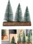 3 Lü Set Nevada Mini Çam Ağaçları Meşe Kütük Üzerinde yılbaşı Hediyesi 16-12-10 cm 3