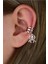 Deliksiz Sıkıştırma Örümcek Sallantılı Ear Cuff Küpe 1