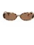 Vintage Tiery Ver2 Ince Kenarlı Oval Leopar Güneş Gözlüğü Coolandbetter 5