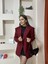 Bordo Blazer Ceket S 5