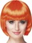 Turuncu Renk Parti Peruğu Küt Saç 1