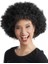 Siyah Renk Kıvırcık Afro Bonus Peruk Parti Peruğu 1