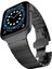 Apple Watch Balık Sırtı Paslanmaz Çelik Kordon ( Seri 10 - 46 mm Uyumlu) Siyah 1
