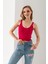 Saç Örgüsü Askılı V Yaka Crop Top, Body, Şık Rahat V Yaka Fitilli Kolsuz T-Shirt Krop, Askılı Krop. 2