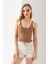 Saç Örgüsü Askılı V Yaka Crop Top, Body, Şık Rahat V Yaka Fitilli Kolsuz T-Shirt Krop, Askılı Krop. 1