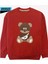 The Best Bear Oversize Sweatshirt Kırmızı 1