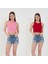 Kadın 3 Lü Adet Fitilli Pamuklu Örme Kaşkorse Crop Bluz Atlet 1
