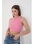 Kadın 3 Lü Adet Fitilli Pamuklu Örme Kaşkorse Crop Bluz Atlet 2