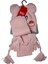 Kitti 1-4 Yaş Kız Çocuk Gülpembe Renk 3'lü Takım Atkı, Bere, Eldiven Örme Set 2