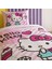 Lisanslı Hello Kitty Cake Tek Kişilik Pamuk Pike Takımı 2