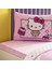 Lisanslı Hello Kitty Cake Tek Kişilik Pamuk Pike Takımı 3
