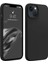 Apple iPhone 14 Plus Uyumlu Premium Lansman Liquid Silikon Kılıf Içi Kadife-Siyah 1