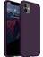 Apple iPhone 11 Uyumlu Premium Lansman Liquid Silikon Kılıf Içi Kadife-Derin Mor 1