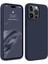 Apple iPhone 15 Pro Max Uyumlu Premium Lansman Liquid Silikon Kılıf Içi Kadife-Gece Mavisi 1