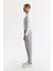 Erkek Gri Yan Cepli Beli Lastikli Bi-Stretch Comfort Slim Fit Teknik Kumaş Pantolon A51Y3201 2