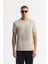 Erkek Gri Bisiklet Yaka Enjeksiyon Baskılı İnterlok T-Shirt A51Y1072 1