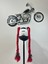 Motor & Motosiklet Kask Dış Aksesuar Çift Kırmızı Örgü Saç 1