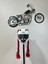 Motor & Motosiklet Kask Dış Aksesuar Çift Kırmızı Örgü Saç 4