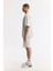 Erkek Taş Bisiklet Yaka Oversize Aplike Baskı Detaylı 2'iplik T-shirt A51y1082 3