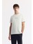 Erkek Ekru Bisiklet Yaka Hologram Baskılı İnterlok T-Shirt A51Y1006 1