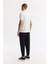 Erkek Ekru Düğmeli Polo Yaka Soft Touch Logo Detaylı T-Shirt A51Y1000 4