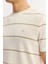 Erkek Bej Bisiklet Yaka File Örgü Detaylı T-Shirt A51Y1148 2