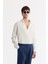 Erkek Carrot Fit Lacivert Klasik Bel %100 Keten Pantolon A51Y3025 5