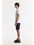 Erkek Beyaz Polo Yaka Baskılı %100 Pamuk Regular Fit T-Shirt A51Y1167 3