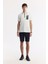 Erkek Beyaz Polo Yaka Baskılı %100 Pamuk Regular Fit T-Shirt A51Y1167 5
