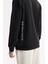 Erkek Siyah Bisiklet Yaka Baskılı İnterlok Sweatshirt A51Y1221 5