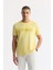 Erkek Sarı Bisiklet Yaka Enjeksiyon Baskılı İnterlok T-Shirt A51Y1021 1