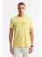 Erkek Sarı Bisiklet Yaka Enjeksiyon Baskılı İnterlok T-Shirt A51Y1021 5