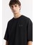 Erkek Nil Yeşili Bisiklet Yaka Puff Print T-Shirt A51Y1004 2
