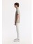 Erkek Gri Polo Yaka Bi-Stretch Baskılı İnterlok Regular Fit T-Shirt A51Y1007 6