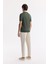 Erkek Haki Polo Yaka Rayon Triko Regular Fit T-Shirt A51Y5015 4