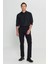 Slim Fit Dar Kesim Beli Lastikli Yan Cep Esnek Casual Pantolon 2