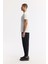 Erkek Beyaz Bisiklet Yaka Baskılı Bi-Stretch İnterlok Regular Fit T-Shirt A51Y1003 9