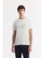 Erkek Ekru Bisiklet Yaka Baskılı Shoft Touch Flamlı T-Shirt A51Y1106 1