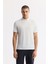 Erkek Beyaz Kırılmaz Polo Yaka Magnet Düğme Teknik Kumaş T-Shirt A51Y1155 1